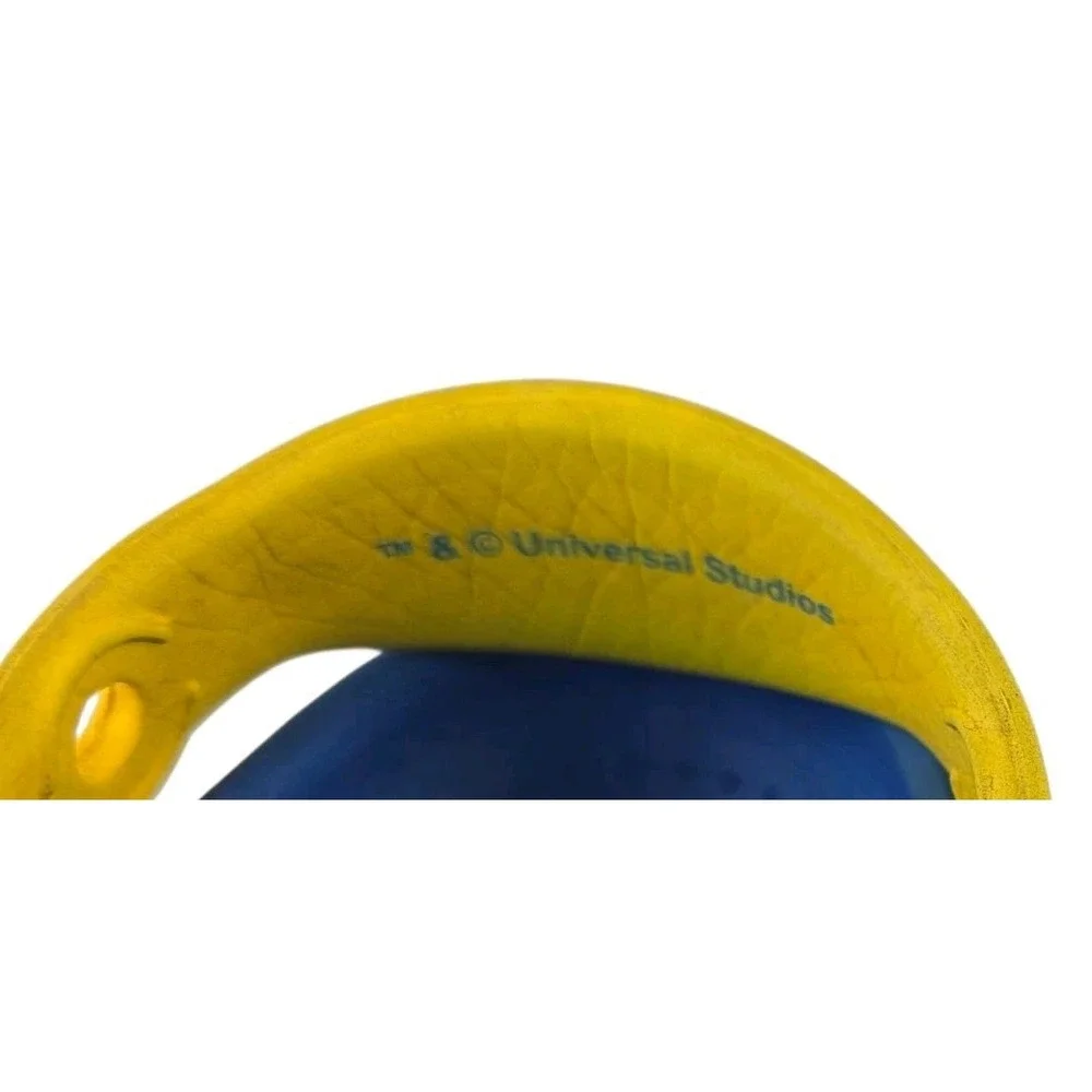 Crocs Minion Edition Toddler Blue Clogs Glow in‎ the Dark Eyes Size 6/8